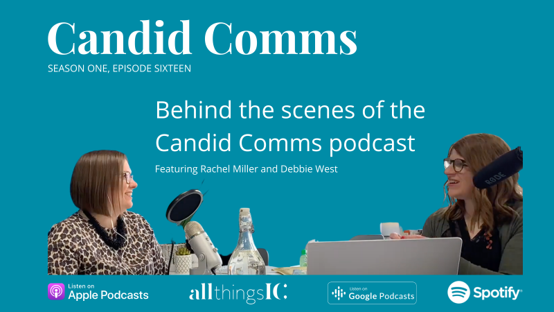 Candid Comms podcast with Rachel Miller and Debbie West