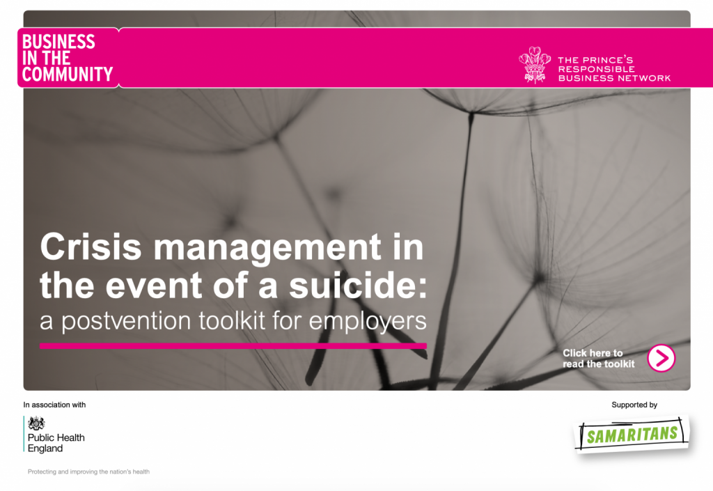 Crisis management in the event of a suicide