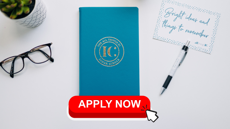 Inner Circle stationery with apply now button