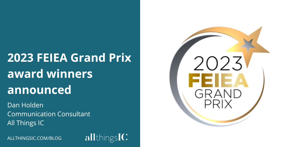 2023 FEIEA Grand Prix award winners announced promotional image featuring the FEIEA Grand Prix logo