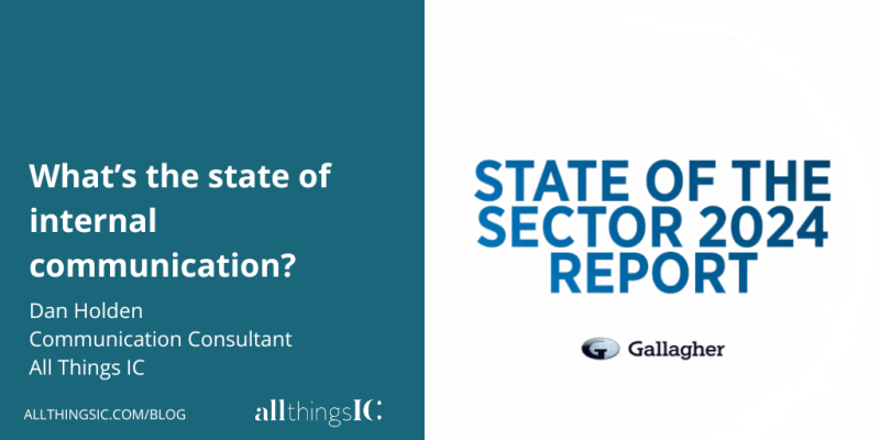 What's the state of internal communication. State of the Sector 2024 report